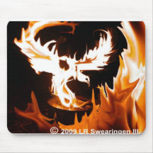 phoenix risen mousepad