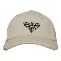 Phoenix se levant - chapeau chapeaux brodés