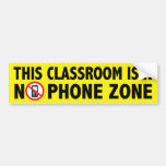 Phone Free Classroom Bumper Sticker