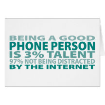 Phone Person 3% Talent Card