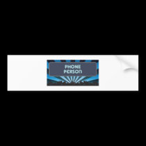 Phone Person Marquee bumper stickers