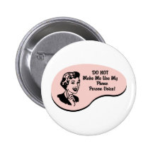 Phone Person Voice Pinback Buttons