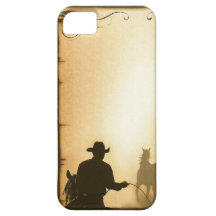 phone protector case= Western Ranch Roping Cowboy iPhone 5 Case