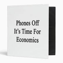 Phones Off It's Time For Economics Vinyl Binder