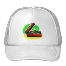 Phonograph Record Player with Case Trucker Hat