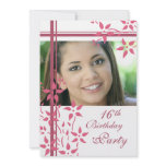 Photo 16th Birthday Party Invitations