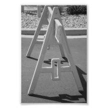 Photo A5 4x6 noir et blanc de lettre d'alphabet