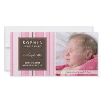 PHOTO BABY ANNOUNCEMENT :: smartly striped 2L