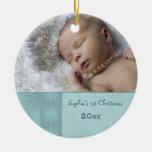 Photo Baby's 1st Christmas Ornament