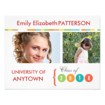 Photo Banner Graduation Custom Invites