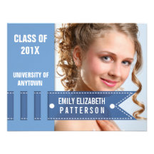 Photo Banner Graduation Invitation