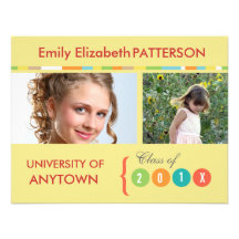 Photo Banner Graduation Invitation