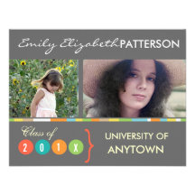 Photo Banner Graduation Personalized Announcement