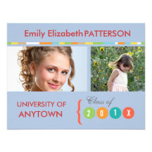 Photo Banner Graduation Personalized Invitations