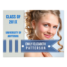 Photo Banner Graduation Personalized Invitations