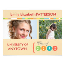 Photo Banner Graduation Personalized Invitations