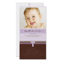 PHOTO BAPTISM INVITATIONS :: pure 1