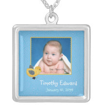 Photo Birth Annoucement Cute Baby Chick Pendants