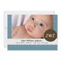 Photo Birth Announcement  - boy (#BIRTH 001)