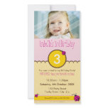 PHOTO BIRTHDAY INVITATIONS :: ladybird 1P photo cards