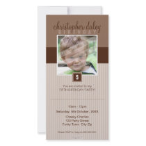 PHOTO BIRTHDAY INVITATIONS :: lovely square 7