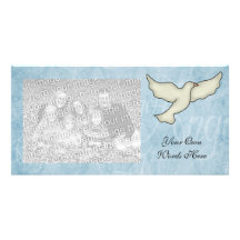 Photo Card  Angel Dove Template