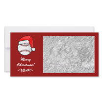 Photo Card - Christmas Baseball