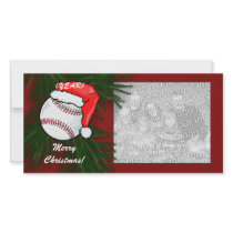 Photo Card - Christmas Baseball