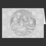 Photo Card - Decorative Silver Snowflakes cards