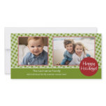 Photo Card: Happy Holidays! 2 photos - horizontal photo cards