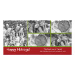 Photo Card: Happy Holidays with 5 photo collage