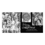 Photo Card: Merry Christmas black & white