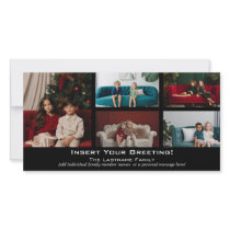Photo Card: Merry Christmas with 5 photo collage
