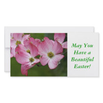 Photo Card:  Pink Dogwood Easter