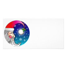 Photo Card - Santa Claus Moon