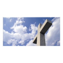 Photo Card - White Stone Cross