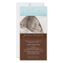 PHOTO CHRISTENING INVITATIONS :: elegant 1