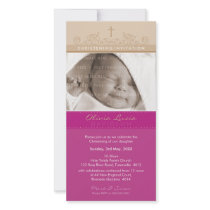 PHOTO CHRISTENING INVITATIONS :: elegant 5