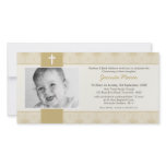 PHOTO CHRISTENING INVITATIONS :: pretty 3L photo cards