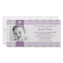PHOTO CHRISTENING INVITATIONS :: pretty 5L