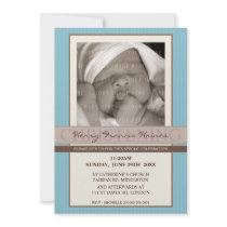 PHOTO CHRISTENING INVITES :: elegance 8P