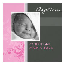 PHOTO CHRISTENING INVITES :: posh 2SQ