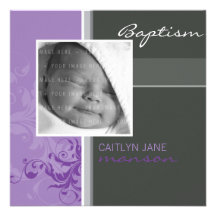PHOTO CHRISTENING INVITES :: posh 3SQ