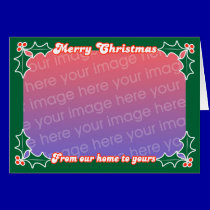 Photo Christmas Card Template cards
