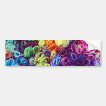 Photo colorée de fleurs de papier autocollant pour voiture