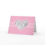 Photo Cutout Heart Valentine's Day Template Card