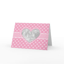 Photo Cutout Heart Valentine's Day Template Card