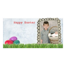 Photo easter card picture card