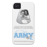 Photo faite sur commande d'épouse d'armée dans des coques iPhone 4 Case-Mate