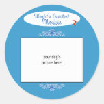 Photo faite sur commande ! Mondes plus grand Morki Autocollants Ronds
